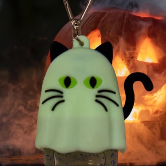 Noise-Making Light Up Ghost Kitty 👻 🐈‍⬛ Holder Rare - Picture 3 of 5